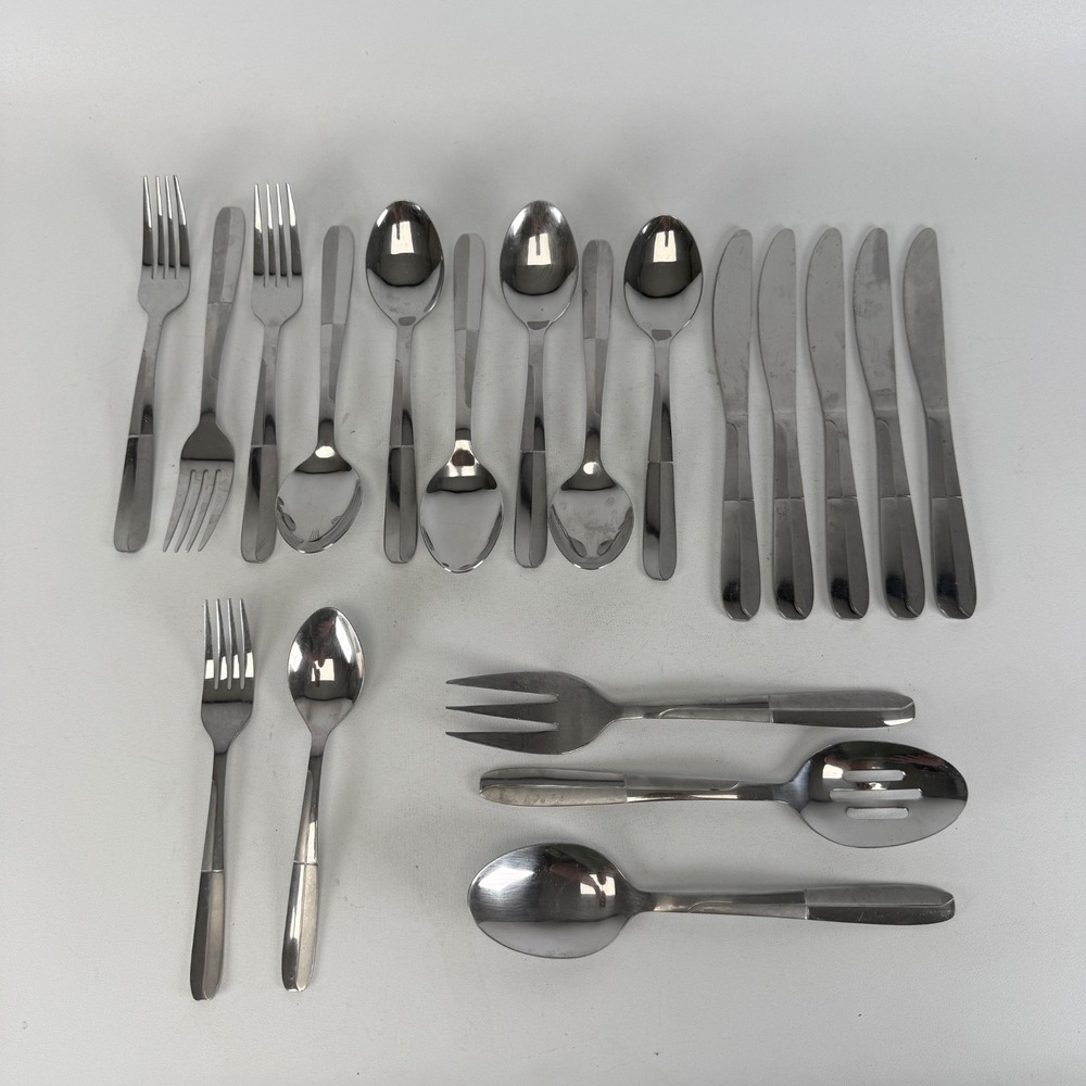Mixed lot of 19 pc CAMBRIDGE CBS 176 Stainless Flatware Set - Picture 1 of 8